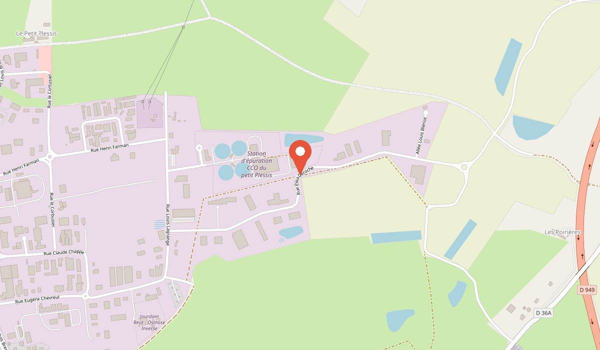 Plan d'accès à l'agence STRUKTURA Vendée, 30 rue Élisa Deroche aux Sables-d'Olonne